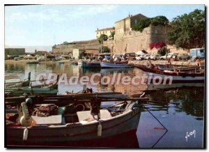 Modern Postcard Ajaccio at the foot of the Citadel Walls Port Shelter