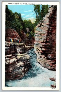 New York Postcard - Ausable Chasm - 1934