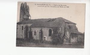 B80124 mauleon l eglise de berraute  france   front/back image