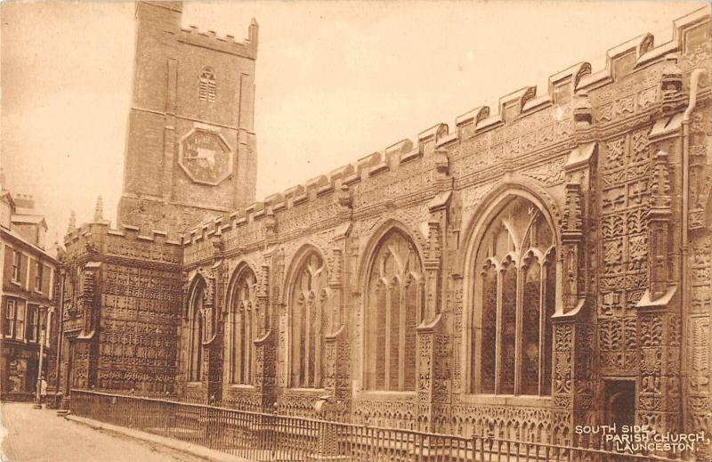 uk18122 south side parish church  launceston uk