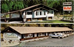 Canyon Alpine Motel Boston Bar BC British Columbia Vintage Postcard D38 *As Is