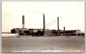 K44/ Douglas Arizona RPPC Postcard c40-50s C&A Smelter Factory 441