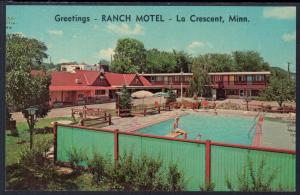 Greetings,Ranch Motel,La Cresent,MN