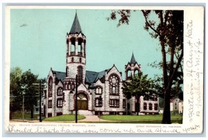 Winsted Connecticut Postcard Second Congregational Church 1905 Vintage Antique