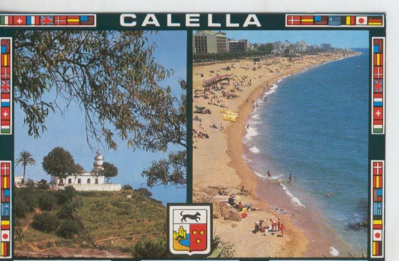 Postal 07691 : Calleta vista de la playa y Faro