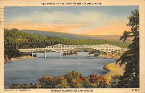 Bridge of the Gods between Washington and Oregon - Columbia River, Oregon OR  