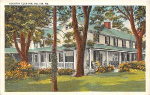 E24/ Bel Air Maryland Md Postcard 1937 Country Club Inn Building