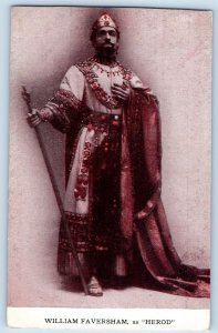 William Faversham Postcard Herod Faversham Triumph Lyric Theatre Cincinnati OH