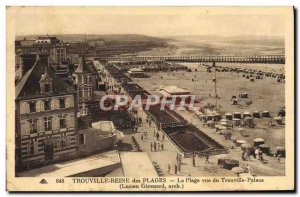 Old Postcard Trouville Reine Des Plages La Plage Trouville Palace View