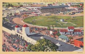 Florida Tampa The Florida State Fair In Full Swing Curteich