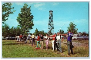 c1960 Field Archery Tournament Sugar Hill Seneca Lake South New York NY Postcard