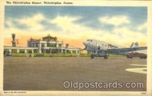 The Philadelphia Airport, Philadelphia, Penna Airline, Airplane Unused 