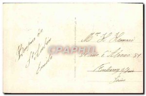 Old Postcard Saint Aubin Sur Mer Cliffs