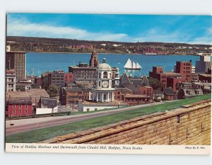 Postcard View of Halifax Harbor and Dartmouth from Citadel Hill, Halifax, Canada