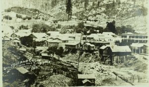 C.1910 RPPC Early Town Image, Volcano, Calif. Vintage Postcard P106