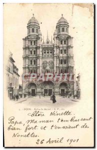 Old Postcard Dijon Eglise St Michel