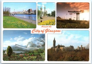 Postcard - Around the City of Glasgow, Scotland