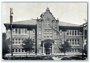 1910 The Grant Public School Campus Building View Streator Illinois IL Postcard