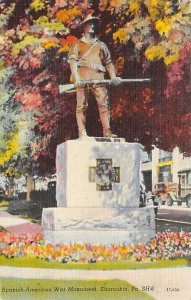 Spanish-American War Monument Shamokin, Pennsylvania PA  