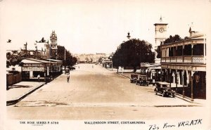 Cootamundra Australia Wallendoon Street Real Photo Vintage Postcard AA111077