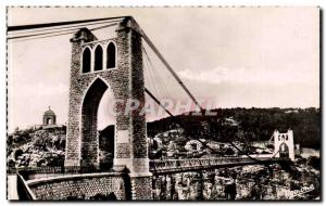 Constantine Algeria Postcard Modern Suspension Bridge Sidi M'Cid The war memo...