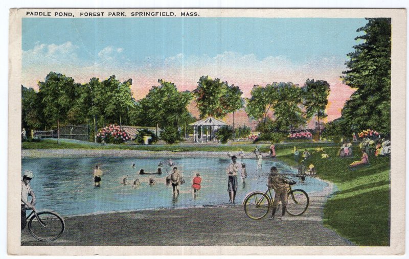 Springfield, Mass, Paddle Pond, Forest Park