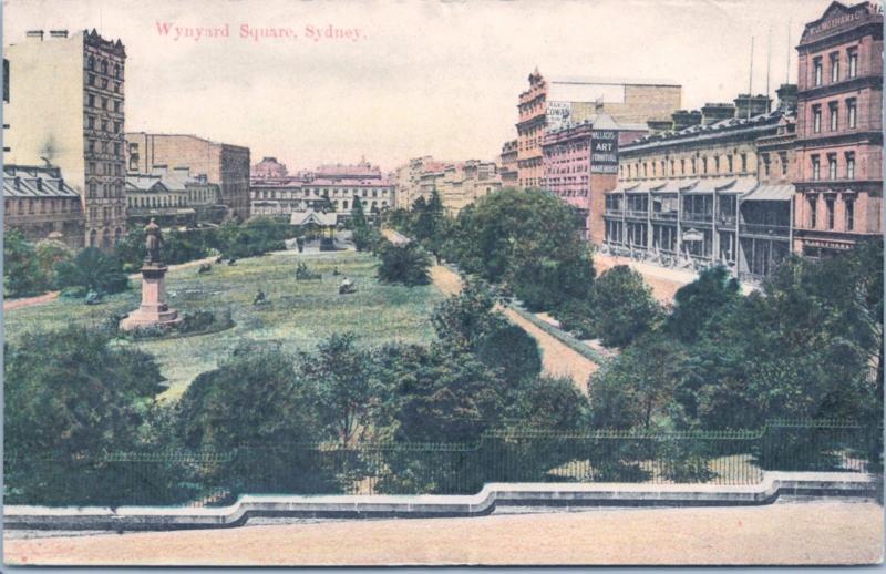 Wynyard Square Sydney Australia AU Alpha Series Vintage Postcard E15