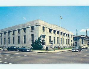 Unused Pre-1980 OLD CAR AT POST OFFICE Manchester New Hampshire NH d8594@