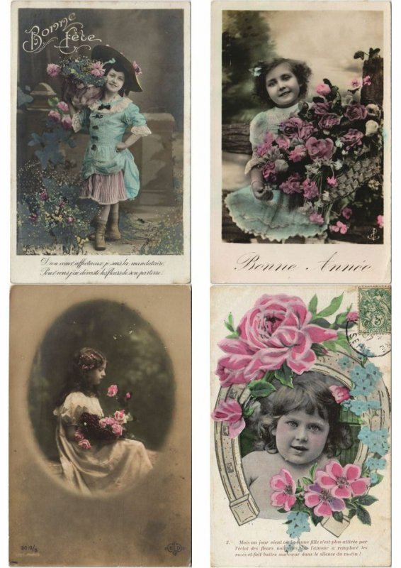 GIRL GIRLS GLAMOUR 1200 REAL PHOTO Vintage Postcards pre-1940 (Part 2.) (L2956)