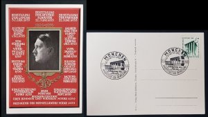 German Empire Third 3rd Reich Propaganda - Hitler 50th Birthday Commorative Card