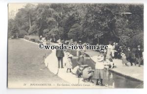 tq0220 - Hants - Gardens & Children's Corner on Beach Bournemouth -Postcard LL31