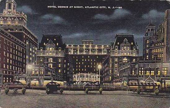 New Jersery Atlantic City The Hotel Dennis At Night
