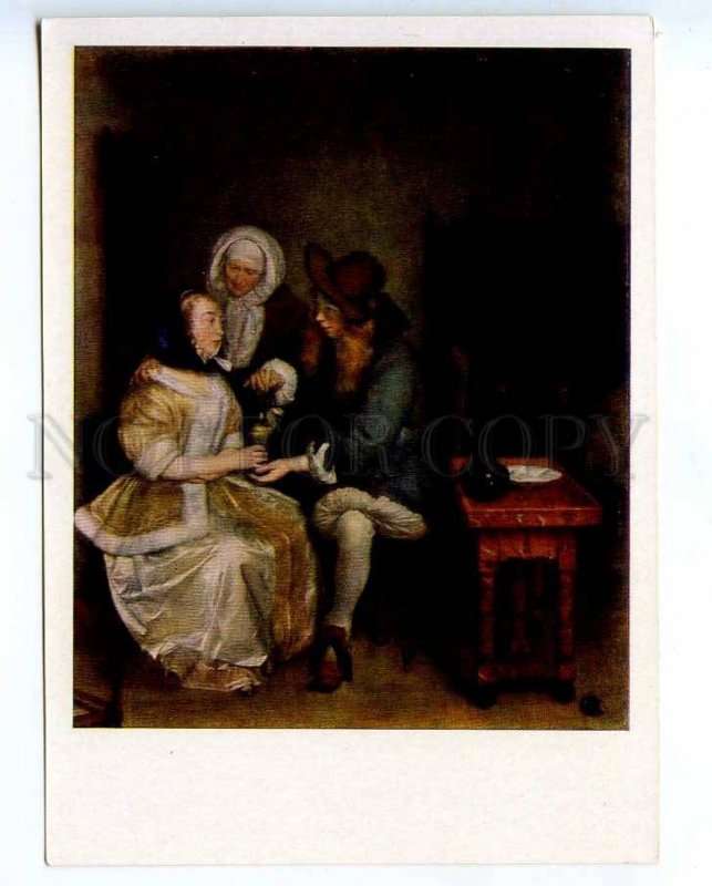 218294 HOLLAND Gerard Terborch glass of lemonade old postcard