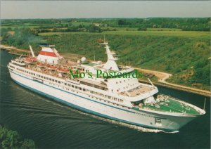 Shipping Postcard - 'Kazakhstan' in The Kiel Canal  RR12530 