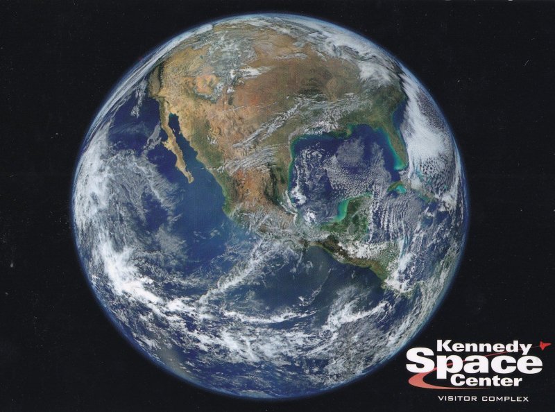 Earth From Suomi NPP Satellite Kennedy Visitors Centre NASA Postcard