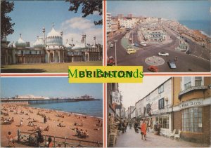Sussex Postcard -Views of Brighton, The Pavilion, Palace Pier, The Lanes RR16029