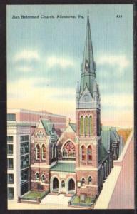 Zion Reformed Church Allentown PA Postcard 4147