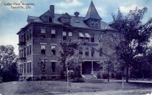 Danville, Illinois - A view of the Lake View Hospital - in 1909