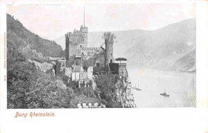 Burg Rheinstein Castle Trechtingshausen Rheine Rhine Germany 1905c postcard