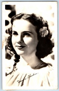 Lagina Beach CA Postcard RPPC Photo Deanna Durbin Pretty Woman Studio Actress