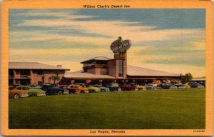 Linen Postcard Wilbur Clark's Desert Inn in Las Vegas, Nevada