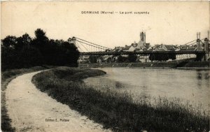 CPA DORMANS Le pont suspendu (491232)