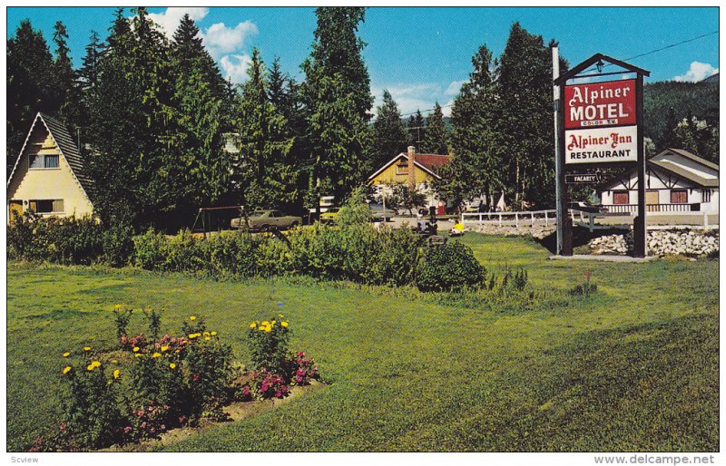 The Alpiner Motel and Inn, Restaurant, Sicamous, British Columbia, Canada, 40...