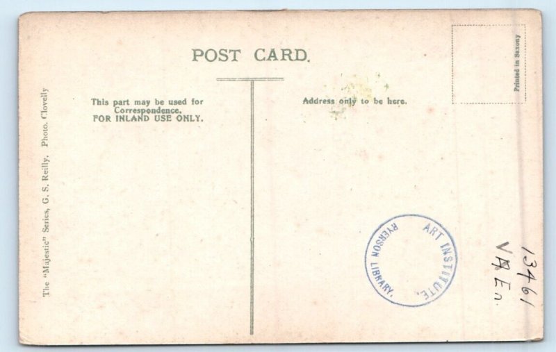 CLOVELLY from Quay Red Lion Hotel DEVON UK Postcard