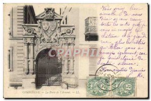 Old Postcard Compiegne The Gates of Arsenal