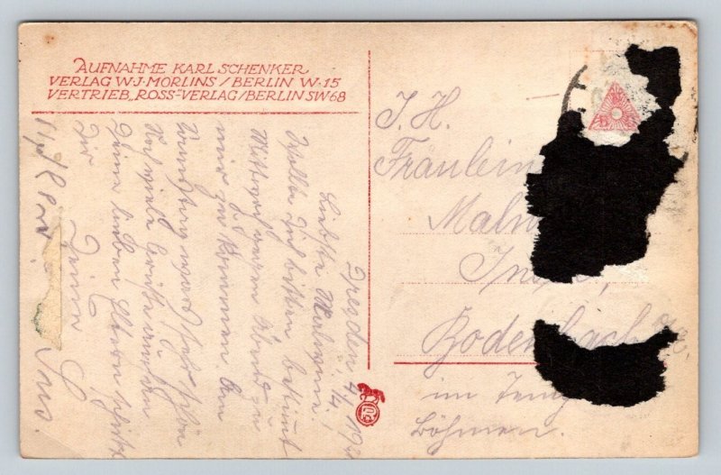 Gunnar Tolnaes 俳優 RPC ポストカード Karl Schenker Ross Verlag Berlin 1910s-