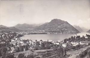 Switzerland Lugano Panorama 1956 Photo