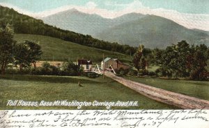 New Hampshire,1907 Toll Houses, Base Mt. Washington Carriage Road, Postcard