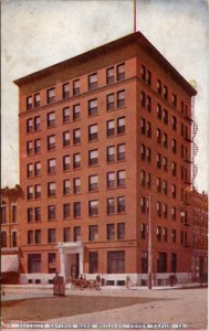 Cedar Rapids Iowa Security Savings Bank Building 1910 to Kensett Postcard X10