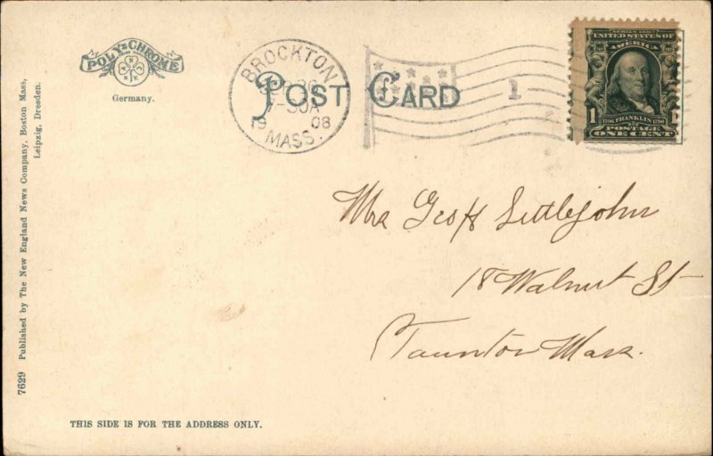 Boston Massachusetts MA Vintage Postcard